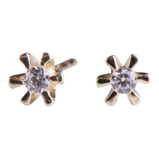 14kt. guldørestikker m/cz 3mm - Urma.dk