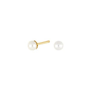 14kt. guldørestikker m/ferskvandsperle 3 mm - Urma.dk