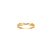 14kt. guldring m. 0,03ct W/SI - Urma.dk