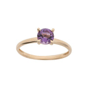 14kt. guldring m/ametyst - Urma.dk