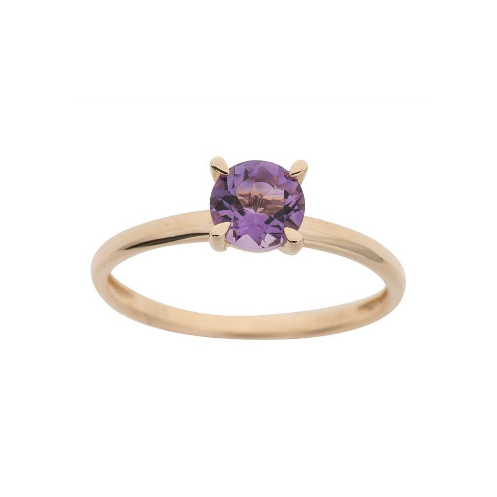 14kt. guldring m/ametyst - Urma.dk