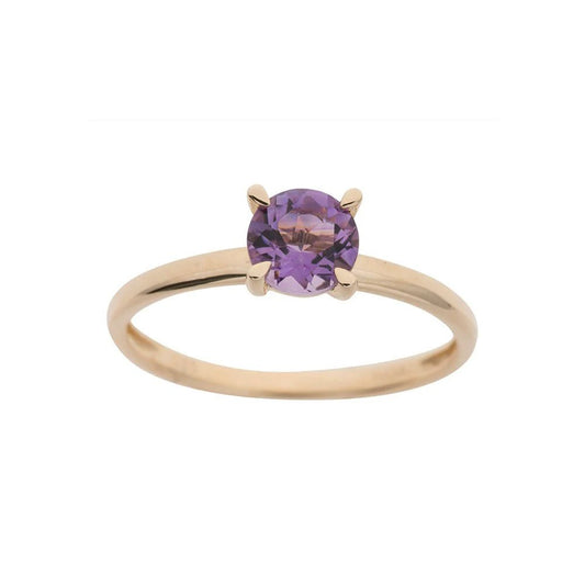 14kt. guldring m/ametyst - Urma.dk