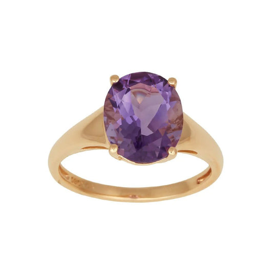 14kt. guldring m/ametyst - Urma.dk