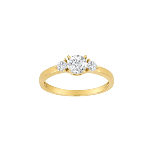 14kt. guldring m/cz - Urma.dk