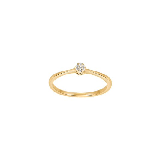 14kt. guldring m/dia. 0.03ct W/SI - Urma.dk