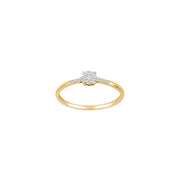 14kt. guldring m/dia. 0.06ct W/SI - Urma.dk
