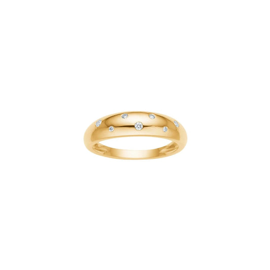 14kt. guldring m/dia. 0,07ct W/SI - Urma.dk