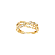 14kt. guldring m/dia. 0.09ct W/SI - Urma.dk