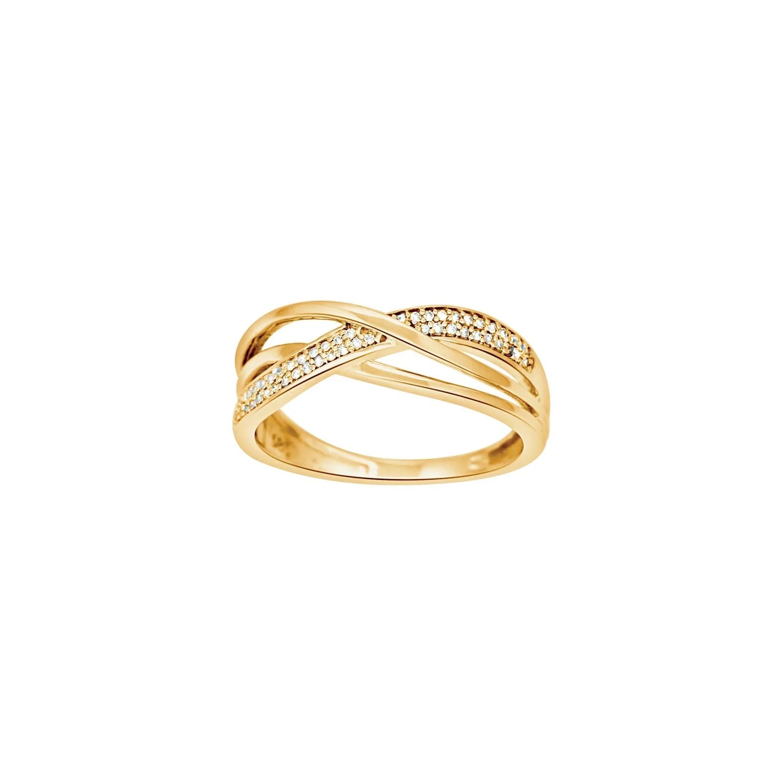 14kt. guldring m/dia. 0.09ct W/SI - Urma.dk