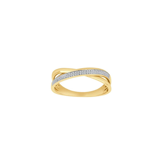 14kt. guldring m/dia. 0,10ct W/SI - Urma.dk