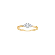 14kt. guldring m/dia. 0.15ct W/SI - Urma.dk
