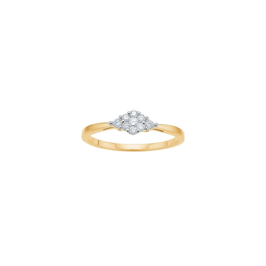 14kt. guldring m/dia. 0.15ct W/SI - Urma.dk