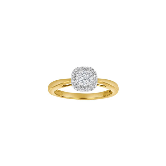 14kt. guldring m/dia. 0.23ct W/SI - Urma.dk