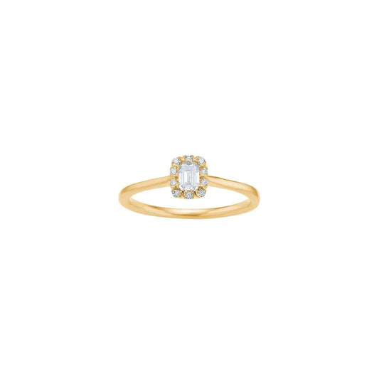 14kt. guldring m/dia. 0,25ct W/SI - Urma.dk