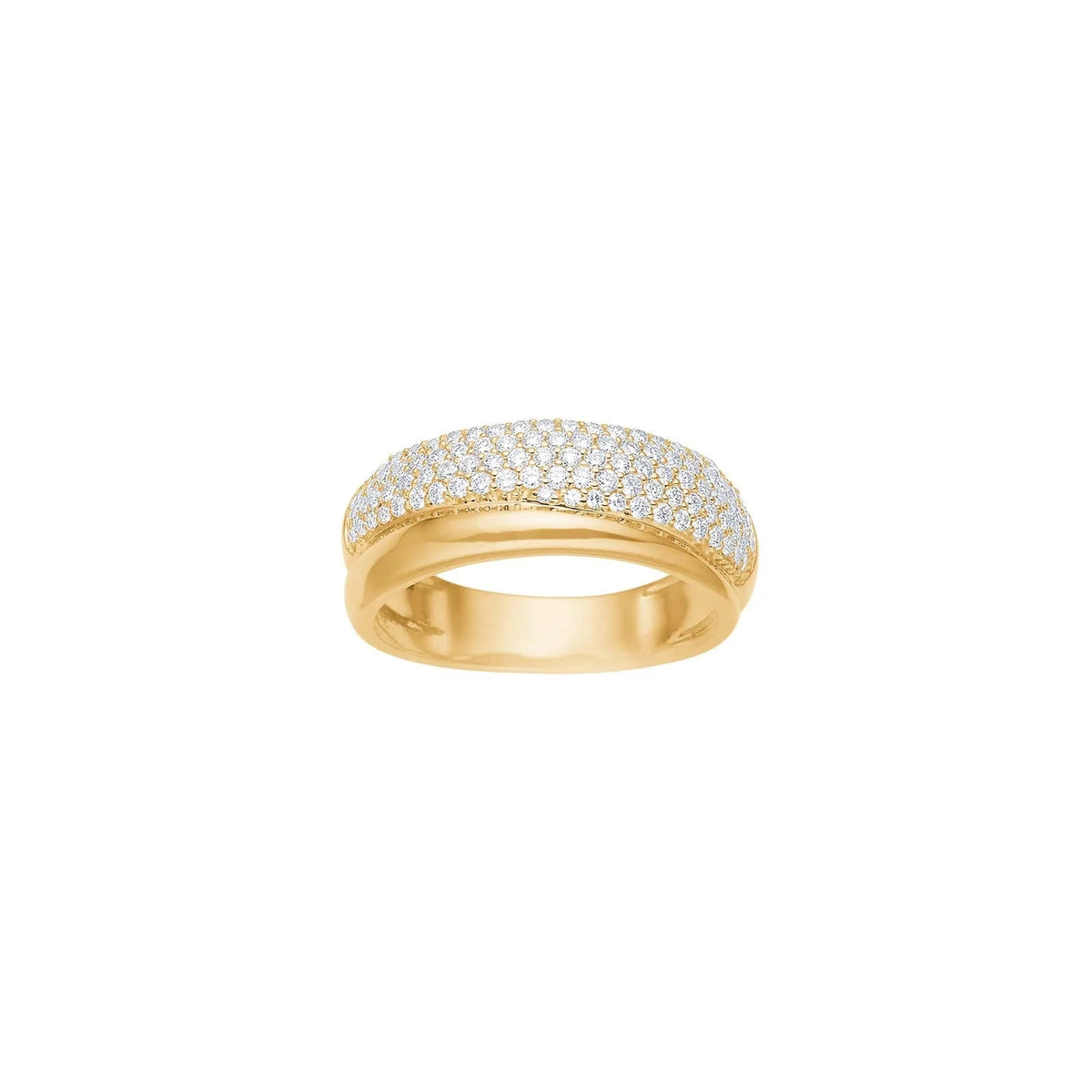 14kt. guldring m/dia. 0.525ct W/SI - Urma.dk