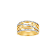 14kt. guldring med 0,16ct W/SI - Urma.dk
