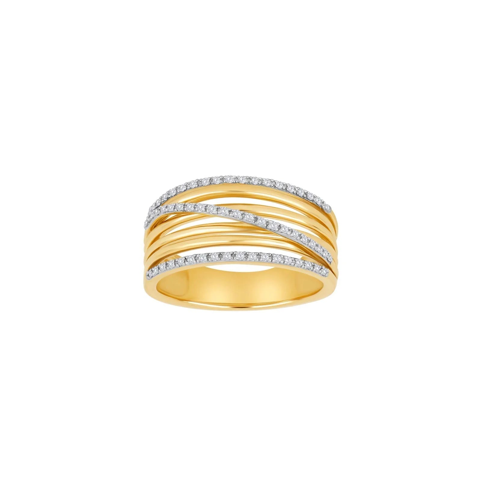 14kt. guldring med 0,16ct W/SI - Urma.dk