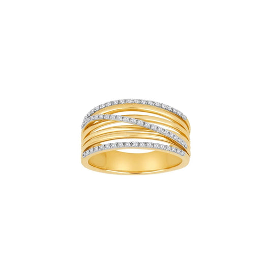 14kt. guldring med 0,16ct W/SI - Urma.dk