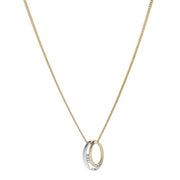 14kt. guldvedhæng bicolor m/dia. 0.030ct. W/SI ink - Urma.dk