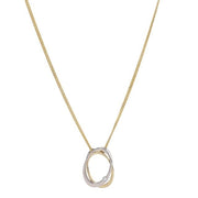 14kt. guldvedhæng bicolor m/dia. 0.050ct. W/SI ink - Urma.dk