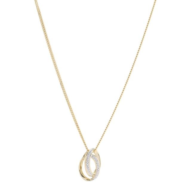 14kt. guldvedhæng m/dia. 0.020ct W/SI inkl. forg. - Urma.dk