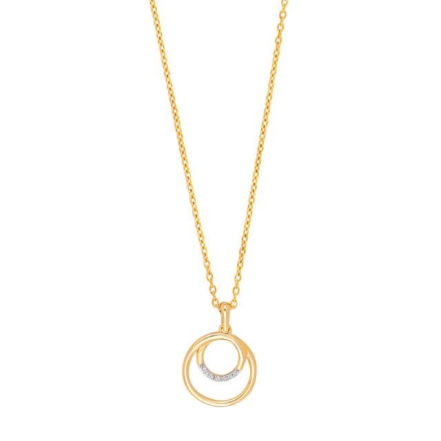 14kt. guldvedhæng m/dia. 0.02ct W/SI inkl. forg. - Urma.dk