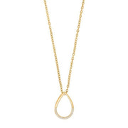 14kt. guldvedhæng m/dia. 0.03ct W/SI inkl. forg. - Urma.dk