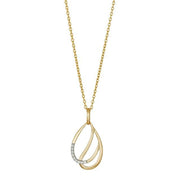 14kt. guldvedhæng m/dia. 0.045ct W/SI inkl. forg. - Urma.dk