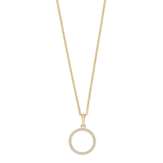 14kt. guldvedhæng m/dia. 0.10 W/SI inkl. forg. - Urma.dk