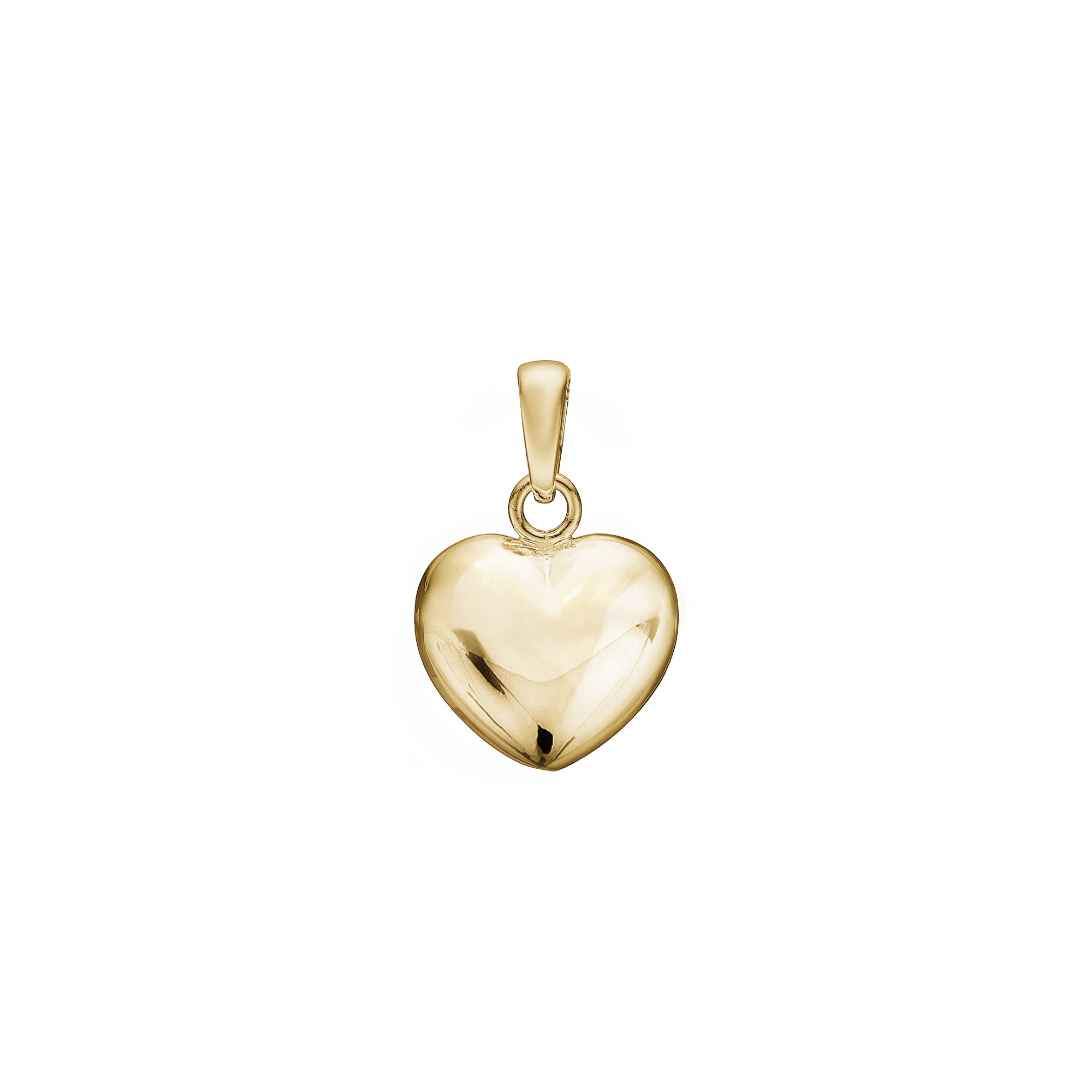 14KT HJERTE 14 x 15,5 MM