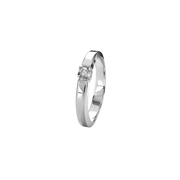 14KT HV.D.RING BRILL.1X0,03CT WPI - Urma.dk