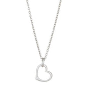 14kt. hvidguldshjerte m/dia. 0.010ct W/P1 inkl. sø - Urma.dk