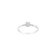14kt. hvidguldsring m/dia. 0.06ct W/SI - Urma.dk