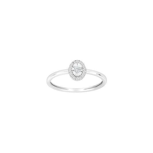 14kt. hvidguldsring m/dia. 0.08ct W/SI - Urma.dk