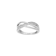 14kt. hvidguldsring m/dia. 0.09ct W/SI - Urma.dk