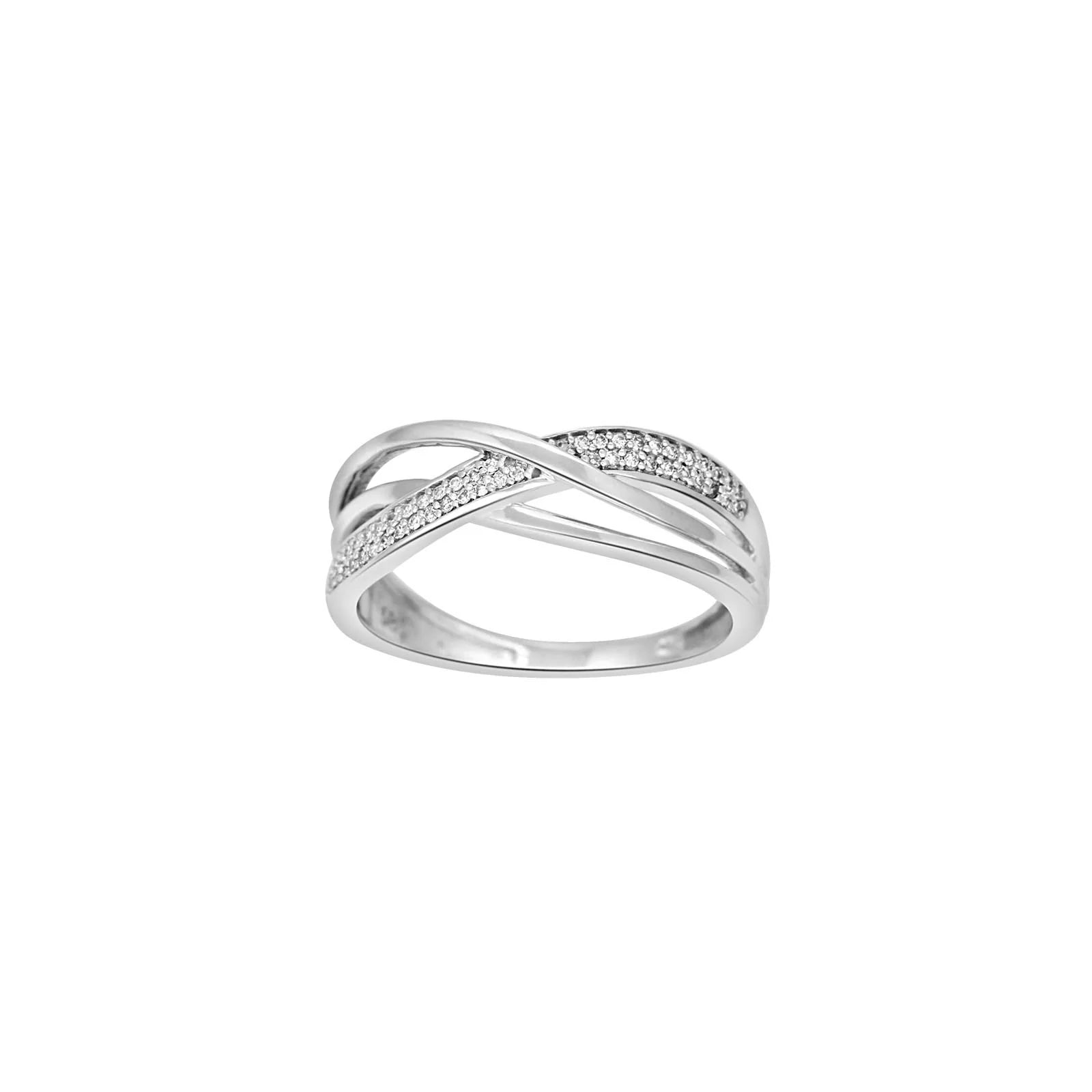 14kt. hvidguldsring m/dia. 0.09ct W/SI - Urma.dk