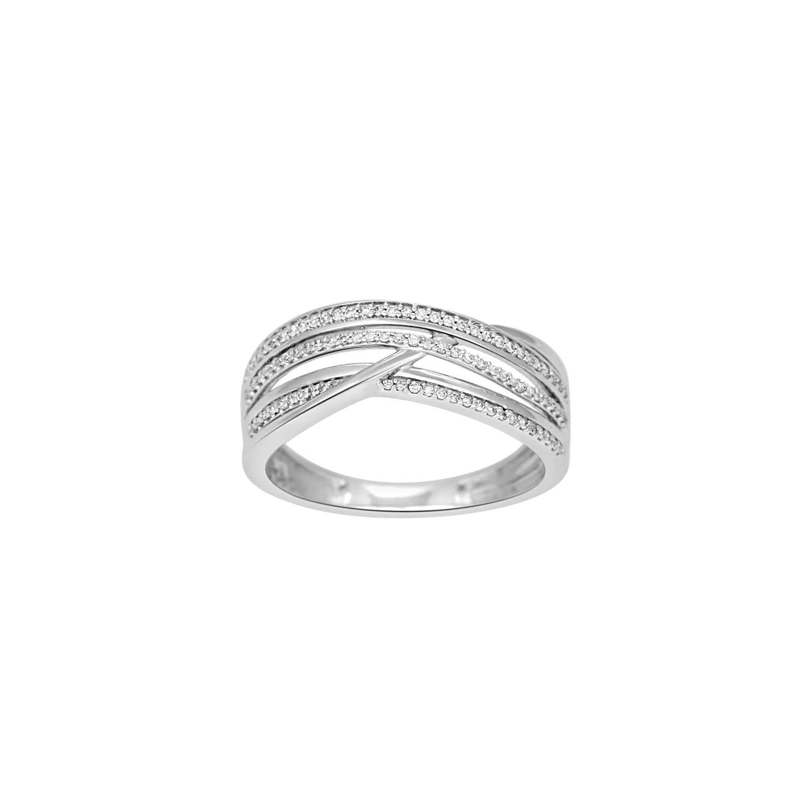 14kt. hvidguldsring m/dia. 0.15ct W/SI - Urma.dk