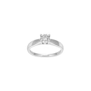 14kt. hvidguldsring m/dia. 0.16ct W/SI - Urma.dk