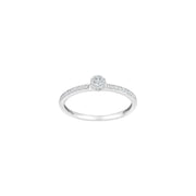 14kt. hvidguldsring m/dia. 0.16ct W/SI - Urma.dk