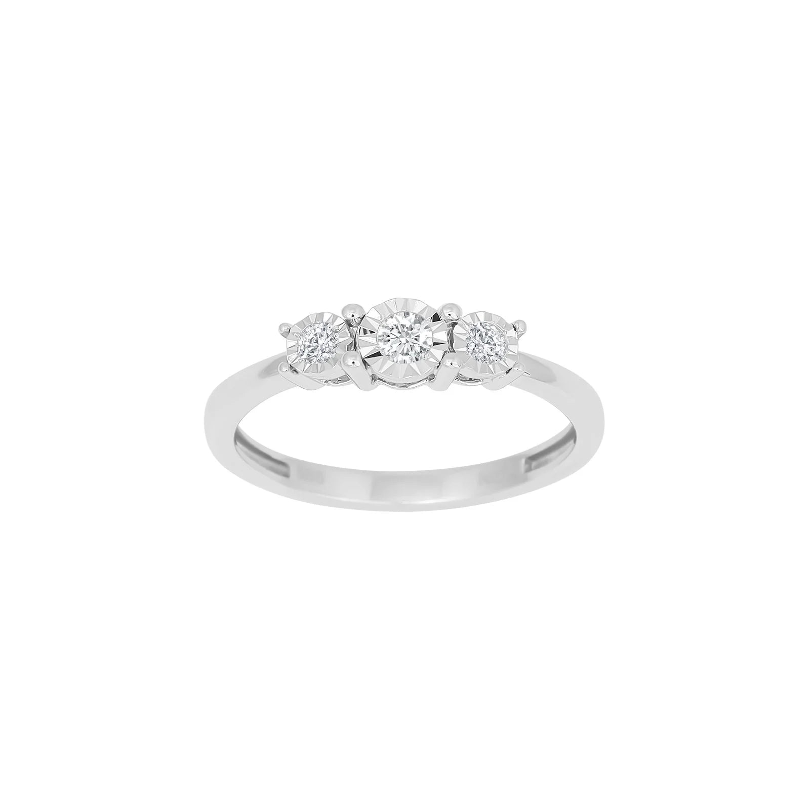 14kt. hvidguldsring m/dia. 0.16ct W/SI - Urma.dk