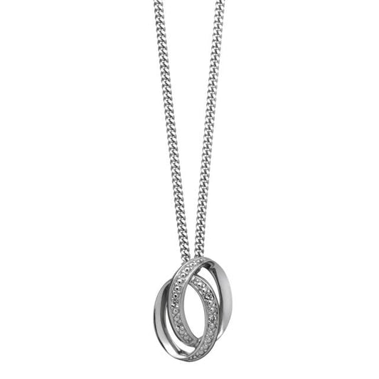 14kt. hvidguldsvedhæng m/dia. 0.020 ct. W/SI inkl - Urma.dk