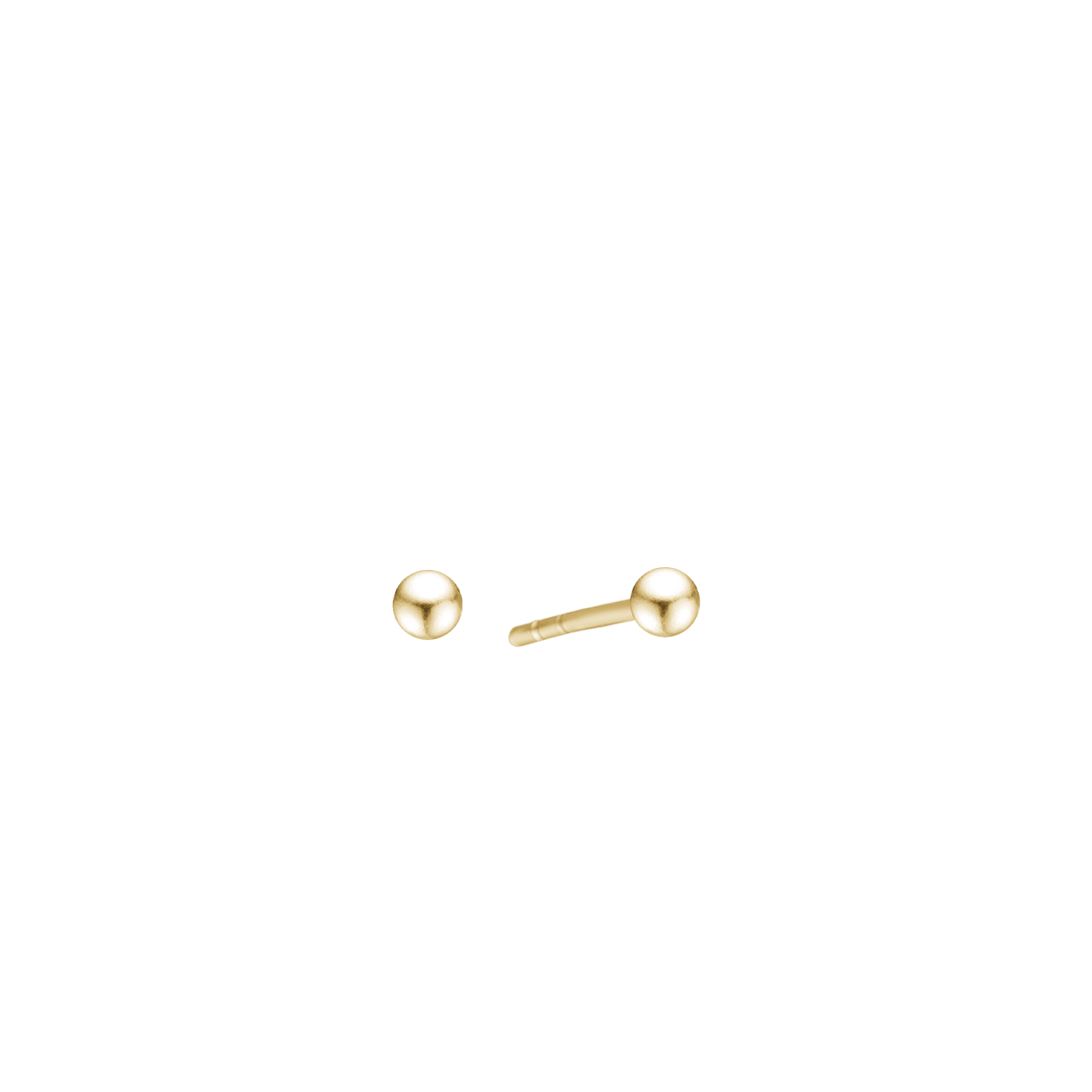 14KT ØRESTIK 3MM KUGLE