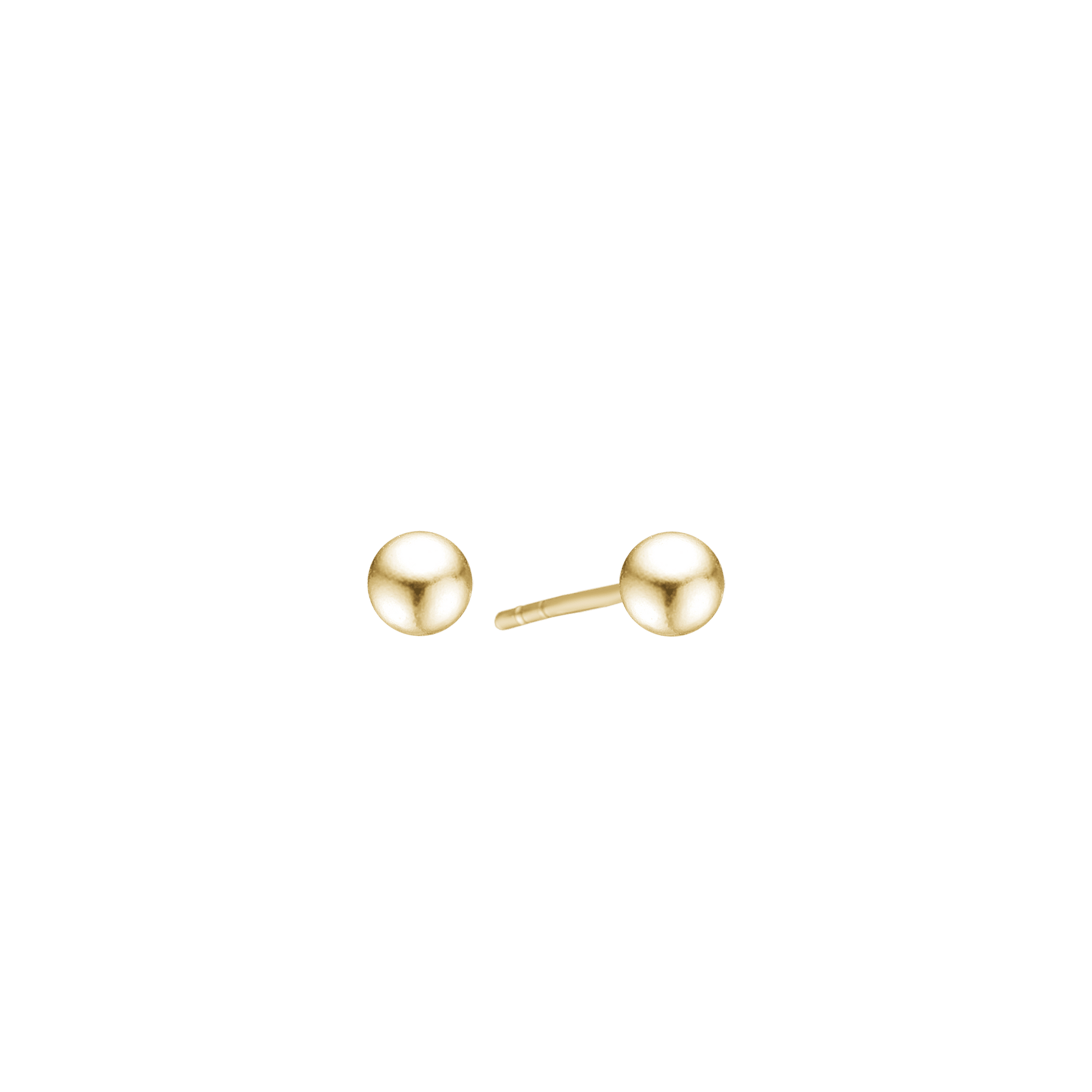 14KT ØRESTIK 6MM KUGLE