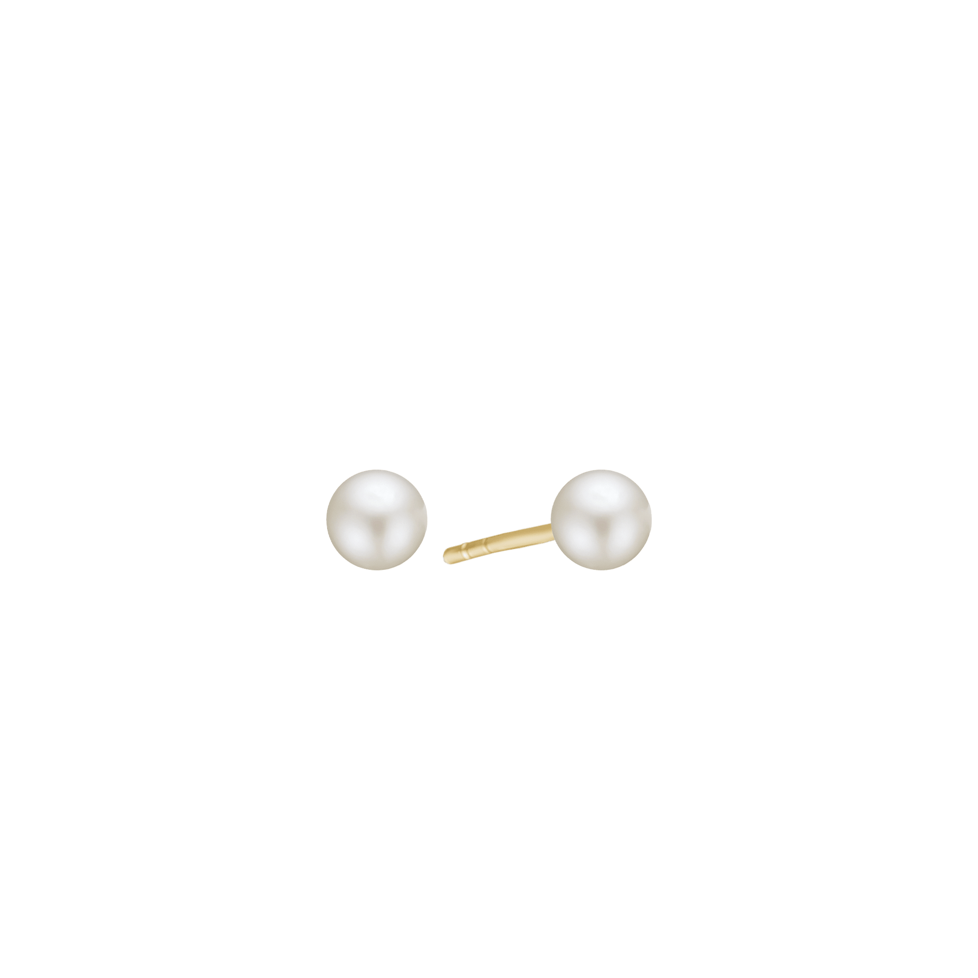 14KT ØRESTIK M/FERSKVANDSPERLE 6MM