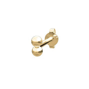 14kt. ørestik 2*2mm kugler PIERCE52 1stk - Urma.dk
