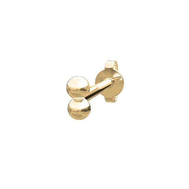 14kt. ørestik 2*2mm kugler PIERCE52 1stk - Urma.dk