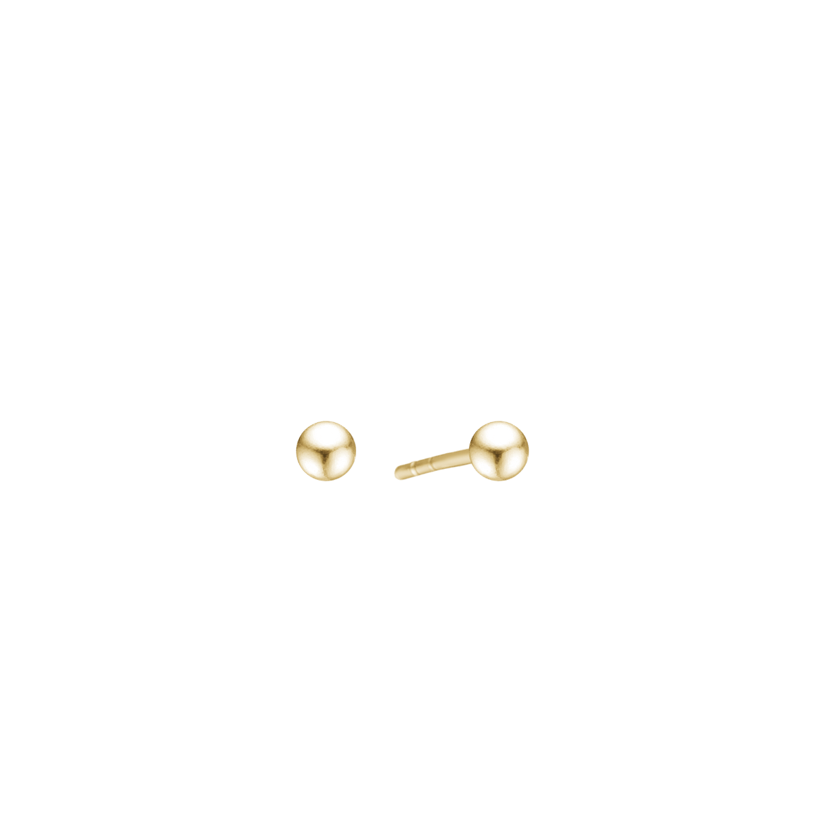 14KT ØRESTIK 4MM KUGLE - Urma.dk