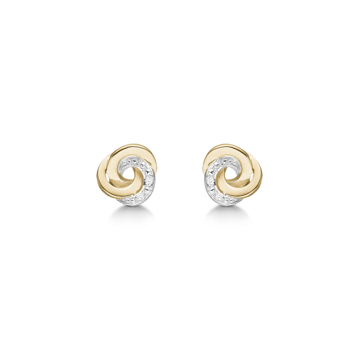 14KT ØRESTIK DIAM.4X0,0033CT WSI - Urma.dk