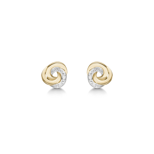 14KT ØRESTIK DIAM.4X0,0033CT WSI - Urma.dk