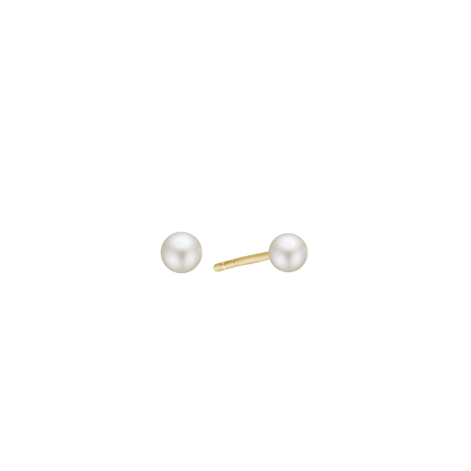 14KT ØRESTIK M/FERSKVANDSPERLE 5MM - Urma.dk